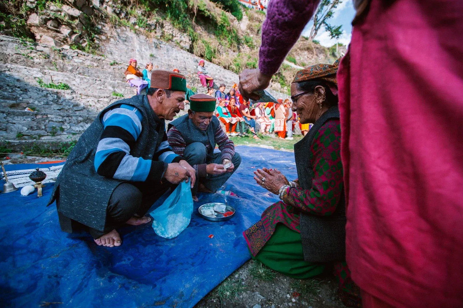 People taking part in Jaagra, a ritual in the Shimla region, photographed by Himanshu Khagta